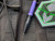 Heretic Knives Thoth Bolt Action Ink Pen Black Anodized Tip and Tails w/ Purple Anodized Aluminum Barrel and Bolt H038-AL-PU