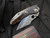Borka Blades Stitch Custom Titanium Bloodwash Body and Rock Grind Back Spacer w/ Satin M390 Blade