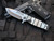 Medford USMC Fighter Flipper Titanium, Two Tone PVD Handles w/ PVD Hardware, Two Tone PVD Satin Flat Pocket Clip and Magnacut Tumbled Blade ( 4.25”)
