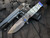 Medford USMC Fighter Flipper Titanium Tumbled Handles and Blue Hardware w/ Magnacut Tumbled Blade (4.25”)