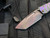 Medford Midi Marauder Titanium Folder Cement and Violet Anodized “Lazy River” Handles w/ Flamed Hardware and S35VN Vulcan Tanto Blade (3.25”)