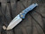 Medford Swift Auto Anodized Blue Handles and Bronzed Hardware w/ S35VN Tumbled Tanto Blade (3.375”)