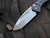 Medford Swift Auto Anodized Blue Handles and Bronzed Hardware w/ S35VN Tumbled Tanto Blade (3.375”)