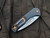 Medford Swift Auto Anodized Blue Handles and Bronzed Hardware w/ S35VN Tumbled Tanto Blade (3.375”)