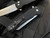 Pro-Tech Knives Malibu Manual Flipper Black Aluminum Body  w/ 20CV Stonewashed Reverse Tanto Blade (3.5") 5201