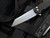 Pro-Tech Knives Malibu Manual Flipper Black Aluminum Body  w/ 20CV Stonewashed Reverse Tanto Blade (3.5") 5201
