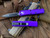 Microtech UTX-85 D/E Purple Aluminum Body w/ Black Full Serrated Blade (3.1”) 232-3PU