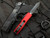 Microtech Knives UTX-85 Spartan Red Aluminum Body w/ Black Plain Edge Blade (3.1”) 230-1RD