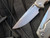 Chaves Ultramar 229 Liberation Stonewashed Titanium Handle w/ Satin Drop Point Blade (3.4”)