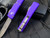 Microtech UTX-70 S/E Purple Aluminum Body w/ Stonewashed Plain Edge Blade (2.42”) 148-10PU
