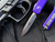 Microtech UTX-70 S/E Purple Aluminum Body w/ Stonewashed Plain Edge Blade (2.42”) 148-10PU