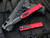 Microtech Dirac D/E Red Aluminum Body w/ Black Partially Serrated (2.92”) 225-2RD