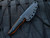 WELmade Skylark Fixed Blade Black G10 Scales and Orange Liners w/ Stonewashed Plain Edge Blade (3.24”)