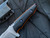 WELmade Skylark Fixed Blade Black G10 Scales and Orange Liners w/ Stonewashed Plain Edge Blade (3.24”)