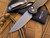 Pro-Tech Knives TR-3 Black Grooved Aluminum Body w/ Bead Blasted Plain Edge Blade (3.5”) TR-3