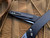 Pro-Tech Knives Newport Auto Folder Black Aluminum Body w/ Stonewashed S35VN Plain Edge Blade (3”) 3405