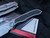 Microtech Anax S/E Folder Carbon Fiber Inlaid Titanium Integral Body w/ Blue Pivot Collar and Bead Blast Plain Edge Blade (3.69”) 190C-7CFITI