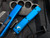 Microtech Ultratech D/E Blue Aluminum Body w/ Black Plain Edge Blade (3.4") 122-1BL