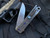 Medford Knives M-48 Flipper Blue Aluminum Top and Tumbled Titanium Spring w/ Flamed Hardware and S35VN Tumbled Blade (3.9”)