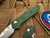 Benchmade Mini Osborne Axis Lock Green Aluminum Body w/ S30V Stonewashed Reverse Tanto Blade (2.92”) 945