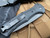 Benchmade Claymore Auto Folder Black Grivory Body w/ CPM-D2 Cobalt Black Plain Edge Blade (3.6”) 9070BK