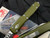 Microtech Ultratech Hellhound OD Green Aluminum Body w/ Stonewashed Plain Edge Blade (3.4") 119-10ODS