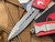 Microtech Combat Troodon D/E Distressed Red Aluminum Body w/ Stonewashed Plain Edge Blade (3.81”) 142-10DRD