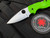 Spyderco Native 5 Salt Folder Green FRN Scales w/ LC200N Satin Finished Plain Edge Blade (2.95”) C41PGR5