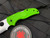 Spyderco Native 5 Salt Folder Green FRN Scales w/ LC200N Satin Finished Plain Edge Blade (2.95”) C41PGR5