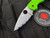 Spyderco Native 5 Salt Folder Green FRN Scales w/ LC200N Satin Finished Full Serrated Blade (2.95”) C41SGR5