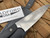 Bradford Knives 8 Inch Chef Knife Textured Black Micarta Scales w/ AEB-L Stonewashed Blade (8”) CHEF-AEB-L-101