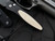 Pro-Tech Knives Newport Black Aluminum Polished White Ivory Micarta Inlaid Body w/ S35VN DLC Plain Edge Blade (3”) 3452