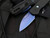 Pro-Tech Knives Runt 5 Textured Black Aluminum Body w/ Abalone Button and Magnacut Blue Sapphire Blade (1.9”) R5306-SB