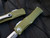 Microtech Hera D/E OD Green Aluminum Body w/ Stonewashed Plain Edge Blade (3.08”) 702-10OD