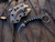 Bastinelli X Doug Marcaida Pika Fixed Blade Karambit PVD Black Tsuka Menuki Wrap w/ PVD Black Plain Edge Blade (1.65”)