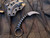 Bastinelli X Doug Marcaida Pika Fixed Blade Karambit PVD Black Tsuka Menuki Wrap w/ PVD Black Plain Edge Blade (1.65”)