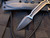 Bastinelli Spade Fixed Blade Two Tone Satin Custom Finish w/ Plain Edge Blade (1.75”)