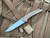 Hog House Knives Model T Bronzed Titanium Body w/ Titanium Hardware and Blasted RWL-34 Blade (3.36”) HHK-T-BR-BZS