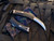 Heretic Knives Roc Auto Curved OTF Black Aluminum Body w/ Satin Plain Edge Blade (3”) H060-1A