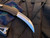 Heretic Knives Roc Auto Curved OTF Black Aluminum Body w/ Satin Plain Edge Blade (3”) H060-1A