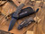 Hogue A01 Microswitch Auto Folder Black Aluminum Body w/ Black Drop Point Plain Edge Blade (2.62”) 24116