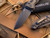 Hogue A01 Microswitch Auto Folder Black Aluminum Body w/ Black Drop Point Plain Edge Blade (2.62”) 24116