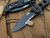 CRKT M21 Kit Carson Folder Black G10 Scales w/ Black Drop Point Partially Serrated Veff Serrations Blade (3..113”) M21-12SFG