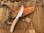 Silver Stag Exotic Wood Series Backwoods Pro Burled Maple Handle w/ D2 Plain Edge Blade (3”) WBWP3.0M