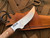 Silver Stag Exotic Wood Series Backwoods Pro Burled Maple Handle w/ D2 Plain Edge Blade (3”) WBWP3.0M