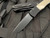 Pro-Tech BR-1 Magic Hidden Bolster Release Folder Black Aluminum Polished Ivory Micarta Inlaid Body w/ Black DLC Plain Edge Blade (3.1”) BR-1.52