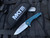 Medford Swift FL Flipper Blue Body w/ S35VN Tumbled Plain Edge Blade (3.375”)