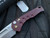 Medford Swift Auto Red Body and Bronzed Hardware/Clip w/ S35VN Tumbled Tanto Plain Edge Blade (3.375”)