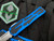 Heretic Knives Colossus S/E Blue Aluminum Grip Tape Body w/ CPM Magnacut Stonewashed Partially Serrated Blade (3.5”) H039-2B-BLU