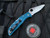 Spyderco Endela Blue FRN Scales w/ K390 Satin Finished Full Serrated Blade (3.41”) C243FK390